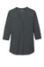 Ogio LOG104 Womens Jewel Moisture Wicking 3/4 Sleeve Polo Shirt Diesel Grey Flat Front