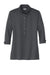 Ogio LOG122 Womens Gauge Moisture Wicking 3/4 Sleeve Polo Shirt Diesel Grey Flat Front
