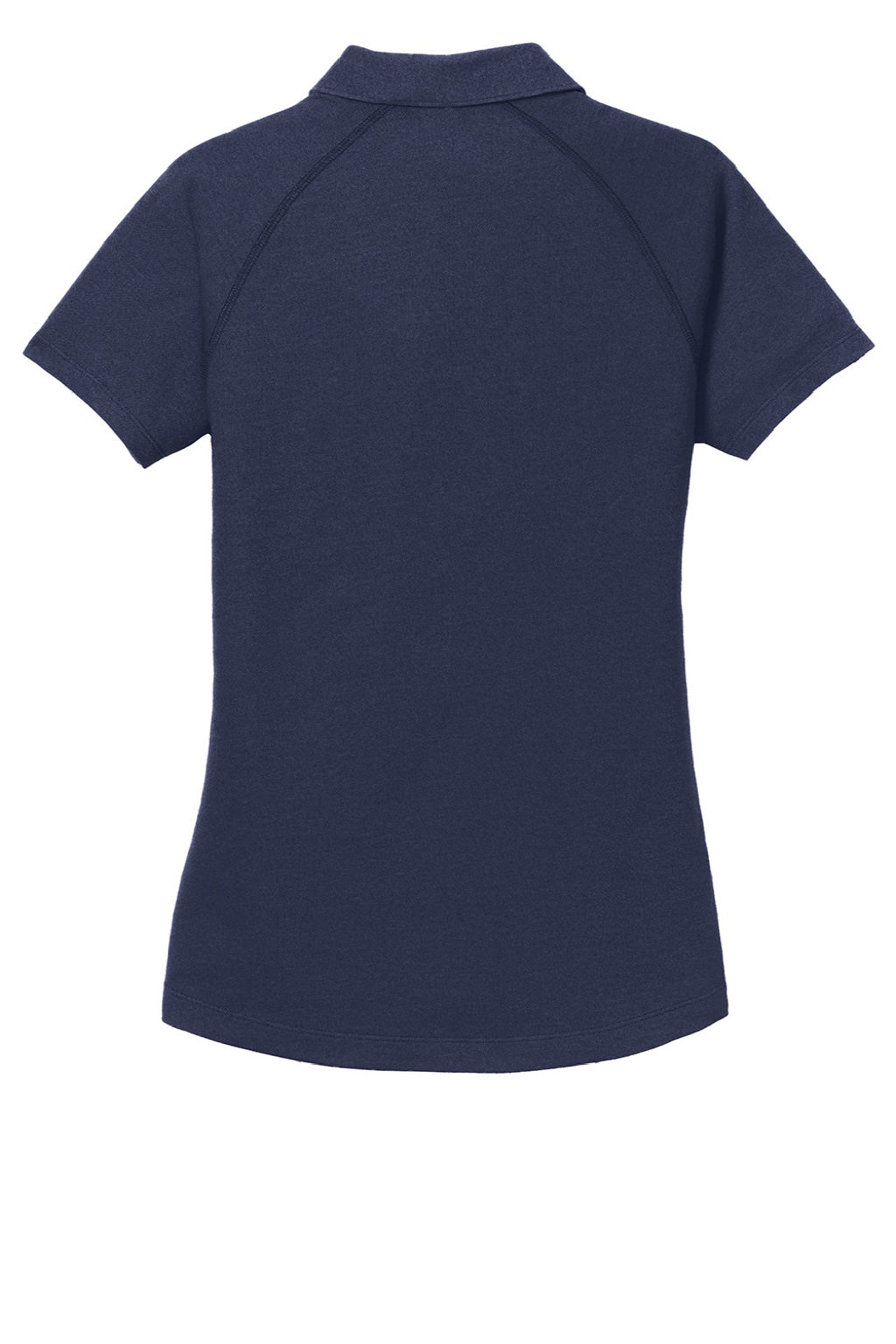 Ogio LOG126 Womens Onyx Moisture Wicking Short Sleeve Polo Shirt Navy Blue Flat Back