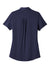 Ogio LOG138 Womens Limit Moisture Wicking Short Sleeve Polo Shirt Navy Blue Flat Back