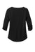 Ogio LOG141 Womens Gravitate Moisture Wicking 3/4 Sleeve Scoop Neck T-Shirt Blacktop Flat Back