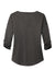 Ogio LOG141 Womens Gravitate Moisture Wicking 3/4 Sleeve Scoop Neck T-Shirt Heather Dark Grey Flat Back