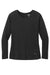 Ogio LOG150 Womens Command Long Sleeve Scoop Neck T-Shirt Blacktop Flat Front