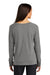 Ogio LOG150 Womens Command Long Sleeve Scoop Neck T-Shirt Gear Grey Model Back