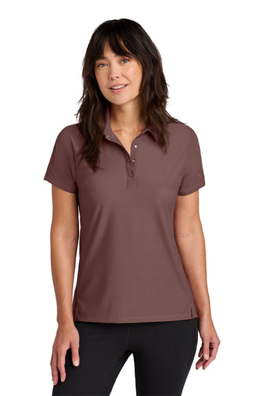 Ogio LOG154 Womens Envision Moisture Wicking Short Sleeve Polo Shirt Deep Rose Model Front