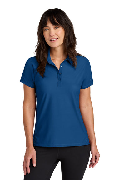 Ogio LOG154 Womens Envision Moisture Wicking Short Sleeve Polo Shirt Force Blue Model Front