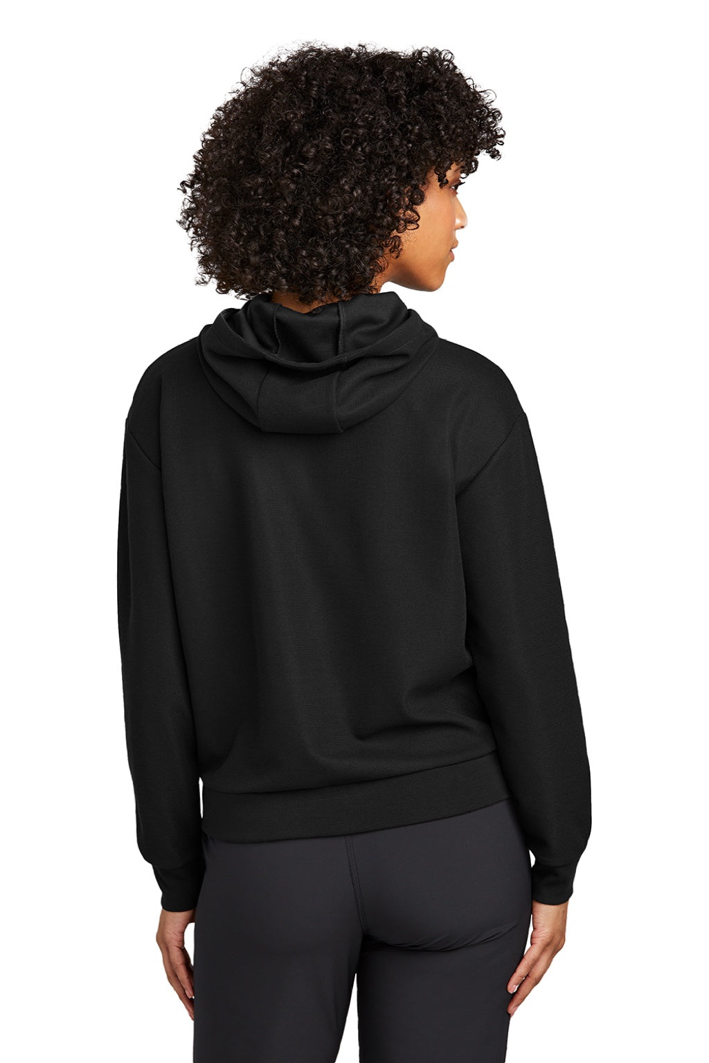 Ogio LOG162 Womens Revive Hooded Sweatshirt Hoodie Blacktop Model Back