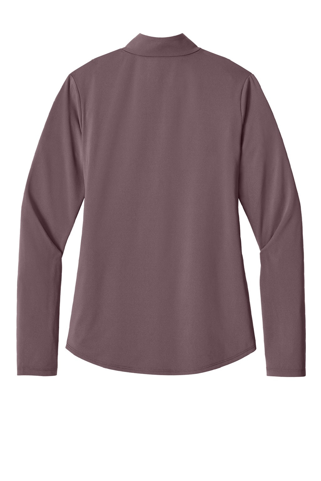 Ogio LOG172 Womens Regain 1/4 Zip Sweatshirt Ashen Plum Purple Flat Back
