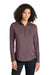 Ogio LOG172 Womens Regain 1/4 Zip Sweatshirt Ashen Plum Purple Model Front