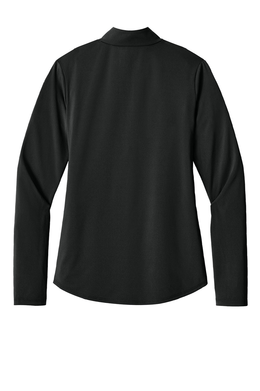 Ogio LOG172 Womens Regain 1/4 Zip Sweatshirt Blacktop Flat Back