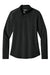 Ogio LOG172 Womens Regain 1/4 Zip Sweatshirt Blacktop Flat Front
