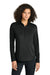 Ogio LOG172 Womens Regain 1/4 Zip Sweatshirt Blacktop Model Front