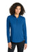 Ogio LOG172 Womens Regain 1/4 Zip Sweatshirt Cobalt Blue Model Front