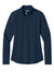 Ogio LOG172 Womens Regain 1/4 Zip Sweatshirt River Navy Blue Flat Front