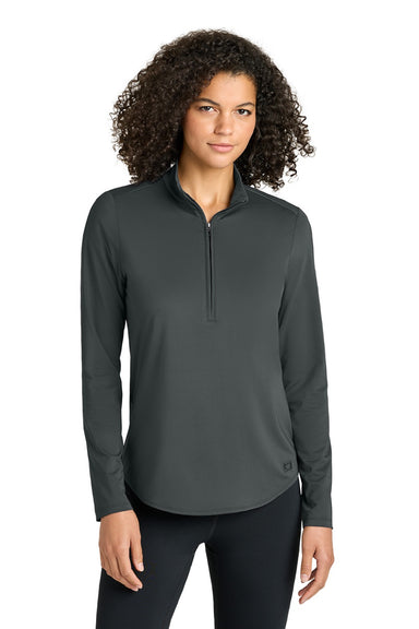 Ogio LOG172 Womens Regain 1/4 Zip Sweatshirt Tarmac Grey Model Front