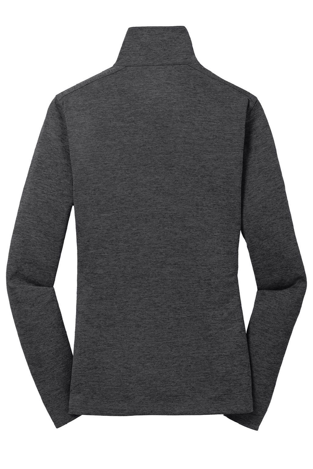 Ogio LOG203 Womens Pixel Moisture Wicking Full Zip Sweatshirt w/ Pockets Blacktop Flat Back