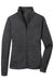 Ogio LOG203 Womens Pixel Moisture Wicking Full Zip Sweatshirt w/ Pockets Blacktop Flat Front