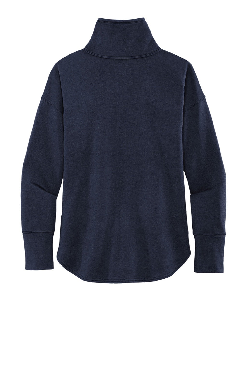 Ogio LOG812 Womens Luuma Fleece Full Zip Jacket River Navy Blue Flat Back