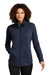 Ogio LOG812 Womens Luuma Fleece Full Zip Jacket River Navy Blue Model Front
