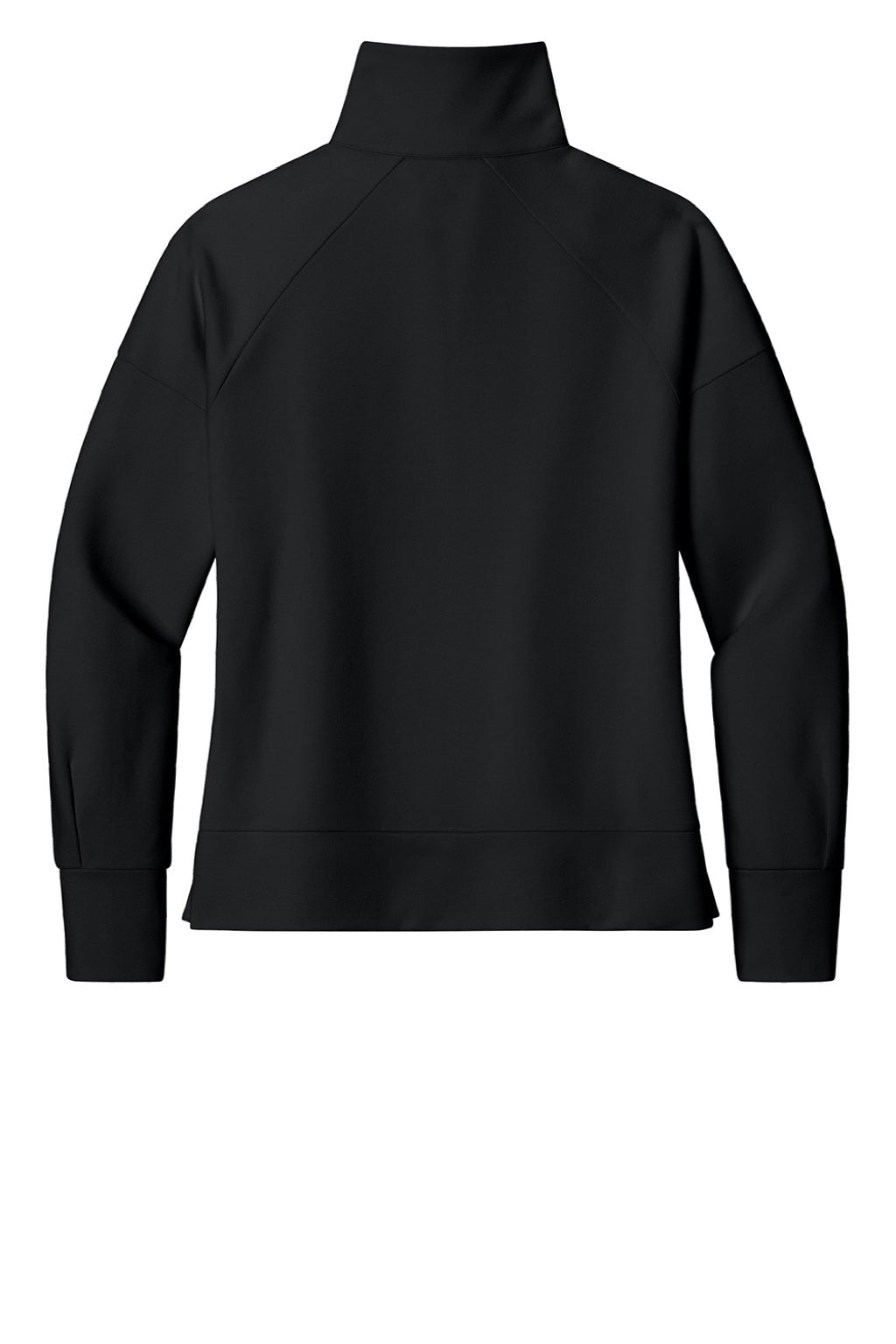 Ogio LOG814 Womens Luuma 1/4 Zip Sweatshirt Blacktop Flat Back