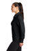 Ogio LOG814 Womens Luuma 1/4 Zip Sweatshirt Blacktop Model Side