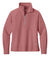 Ogio LOG814 Womens Luuma 1/4 Zip Sweatshirt Desert Pink Flat Front