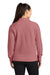 Ogio LOG814 Womens Luuma 1/4 Zip Sweatshirt Desert Pink Model Back