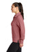Ogio LOG814 Womens Luuma 1/4 Zip Sweatshirt Desert Pink Model Side