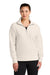 Ogio LOG814 Womens Luuma 1/4 Zip Sweatshirt Light Suede Model Front