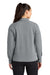Ogio LOG814 Womens Luuma 1/4 Zip Sweatshirt Heather Petrol Grey Model Back