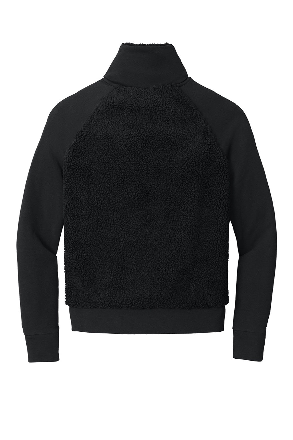 Ogio LOG815 Womens Luuma Sherpa Fleece Full Zip Jacket Blacktop Flat Back