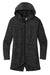Ogio LOG823 Womens Flux Full Zip Hooded Sweatshirt Hoodie w/ Pockets Heather Blacktop Flat Front