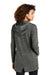 Ogio LOG823 Womens Flux Full Zip Hooded Sweatshirt Hoodie w/ Pockets Heather Tarmac Grey Model Back