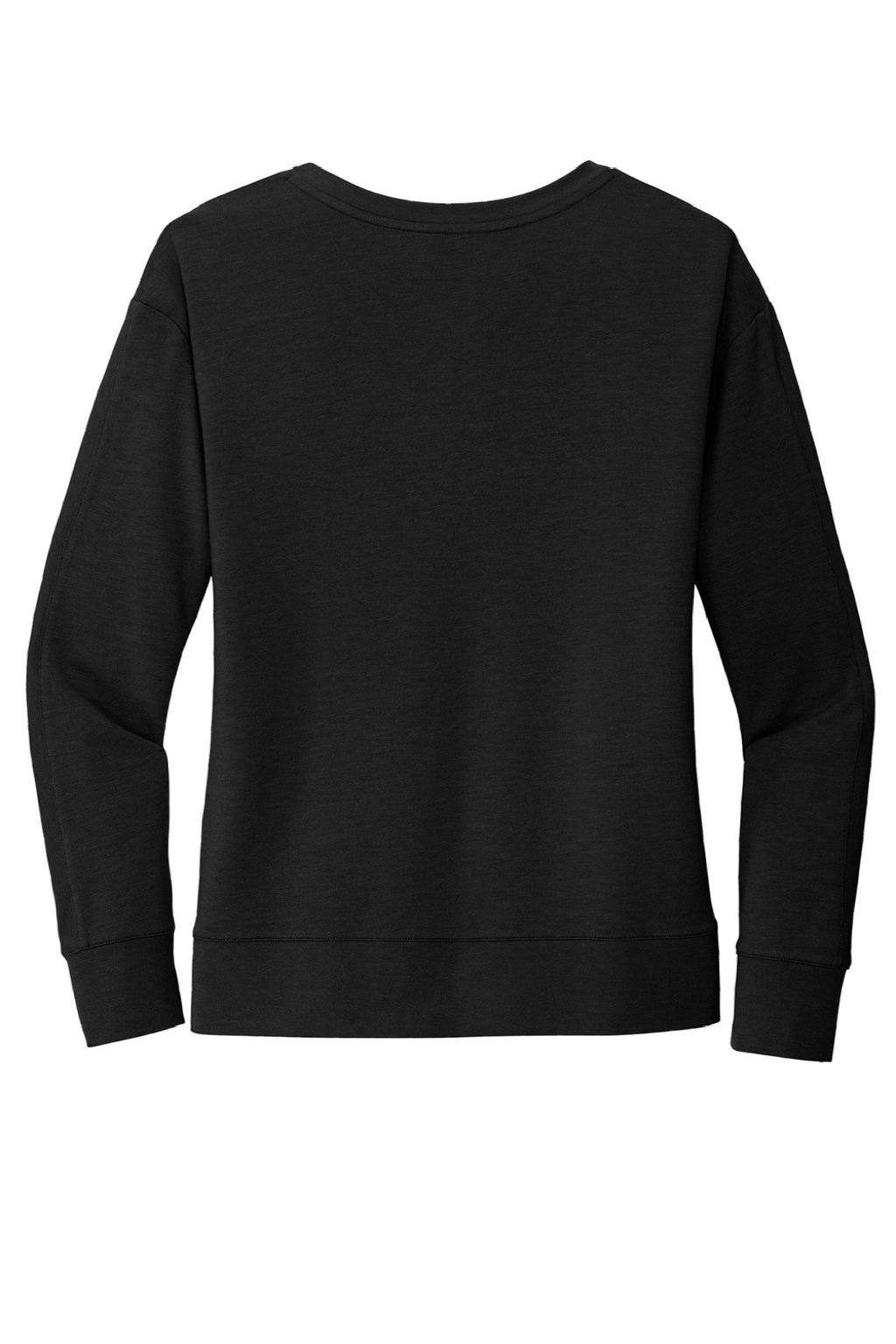 Ogio LOG825 Womens Luuma Flex V-Neck Sweatshirt Blacktop Flat Back