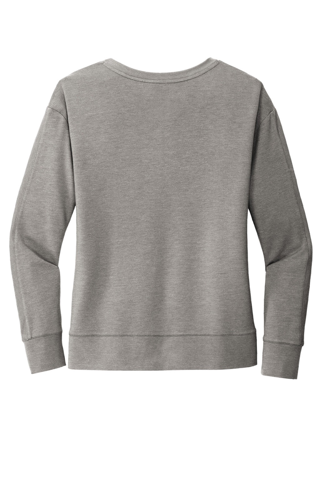 Ogio LOG825 Womens Luuma Flex V-Neck Sweatshirt Heather Petrol Grey Flat Back
