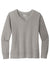 Ogio LOG825 Womens Luuma Flex V-Neck Sweatshirt Heather Petrol Grey Flat Front