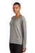 Ogio LOG825 Womens Luuma Flex V-Neck Sweatshirt Heather Petrol Grey Model 3q