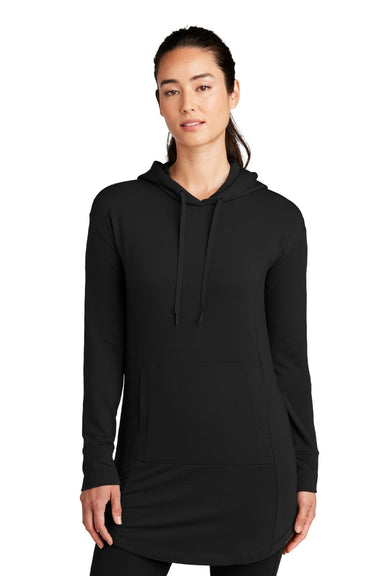Ogio LOG827 Womens Luuma Flex Hooded Sweatshirt Hoodie w/ Pockets Blacktop Model Front