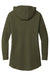 Ogio LOG827 Womens Luuma Flex Hooded Sweatshirt Hoodie w/ Pockets Deep Olive Green Flat Back