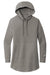 Ogio LOG827 Womens Luuma Flex Hooded Sweatshirt Hoodie w/ Pockets Heather Petrol Grey Flat Front