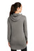 Ogio LOG827 Womens Luuma Flex Hooded Sweatshirt Hoodie w/ Pockets Heather Petrol Grey Model Back