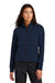 Ogio LOG830 Womens Outstretch Full Zip Jacket River Navy Blue Model Front