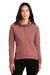 Ogio LOG850 Womens Bolt Full Zip Hooded Sweatshirt Hoodie w/ Pockets Deep Rose Model Front