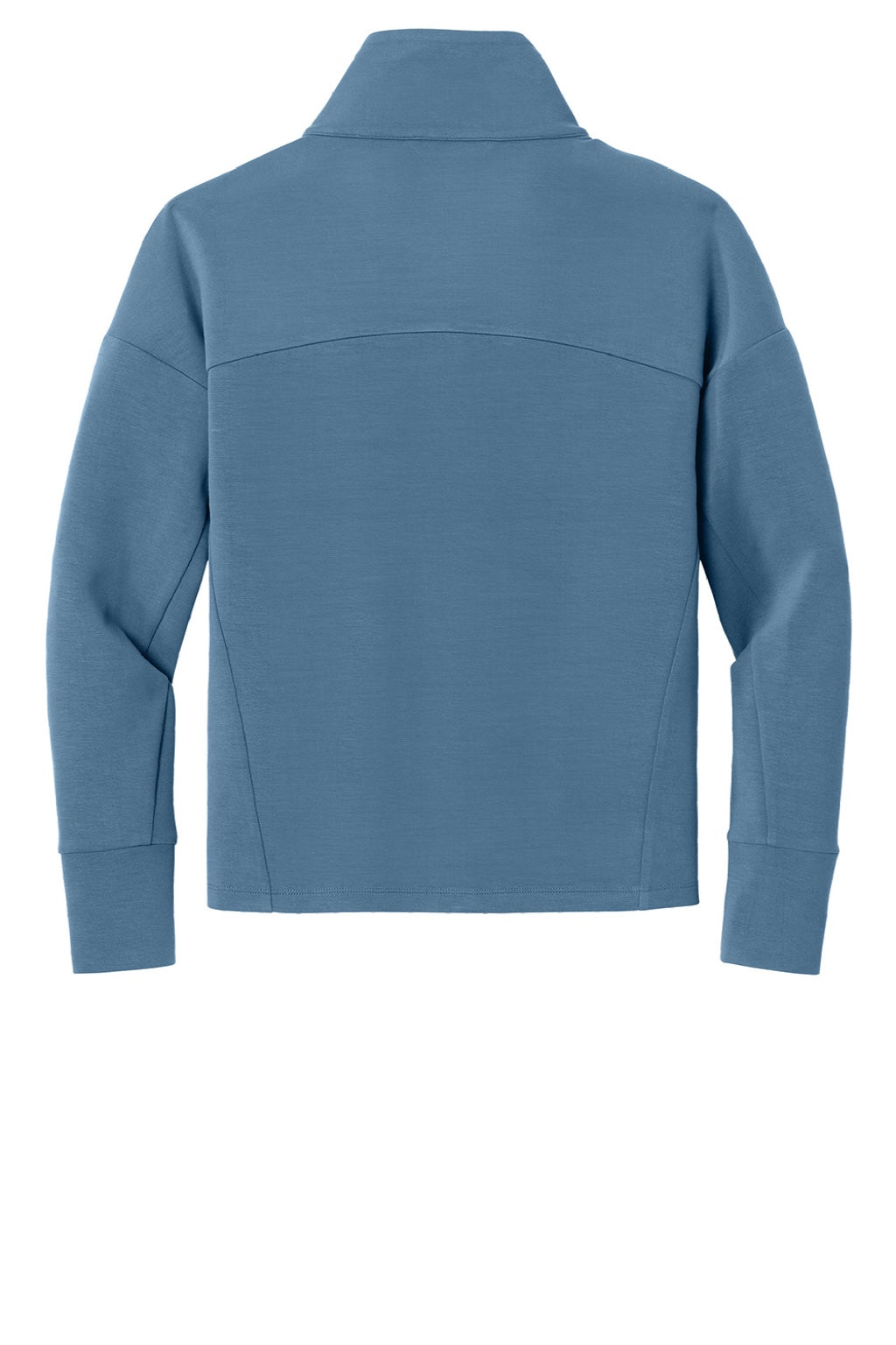 Ogio LOG860 Womens Transcend Full Zip Sweatshirt w/ Pockets Mist Blue Flat Back