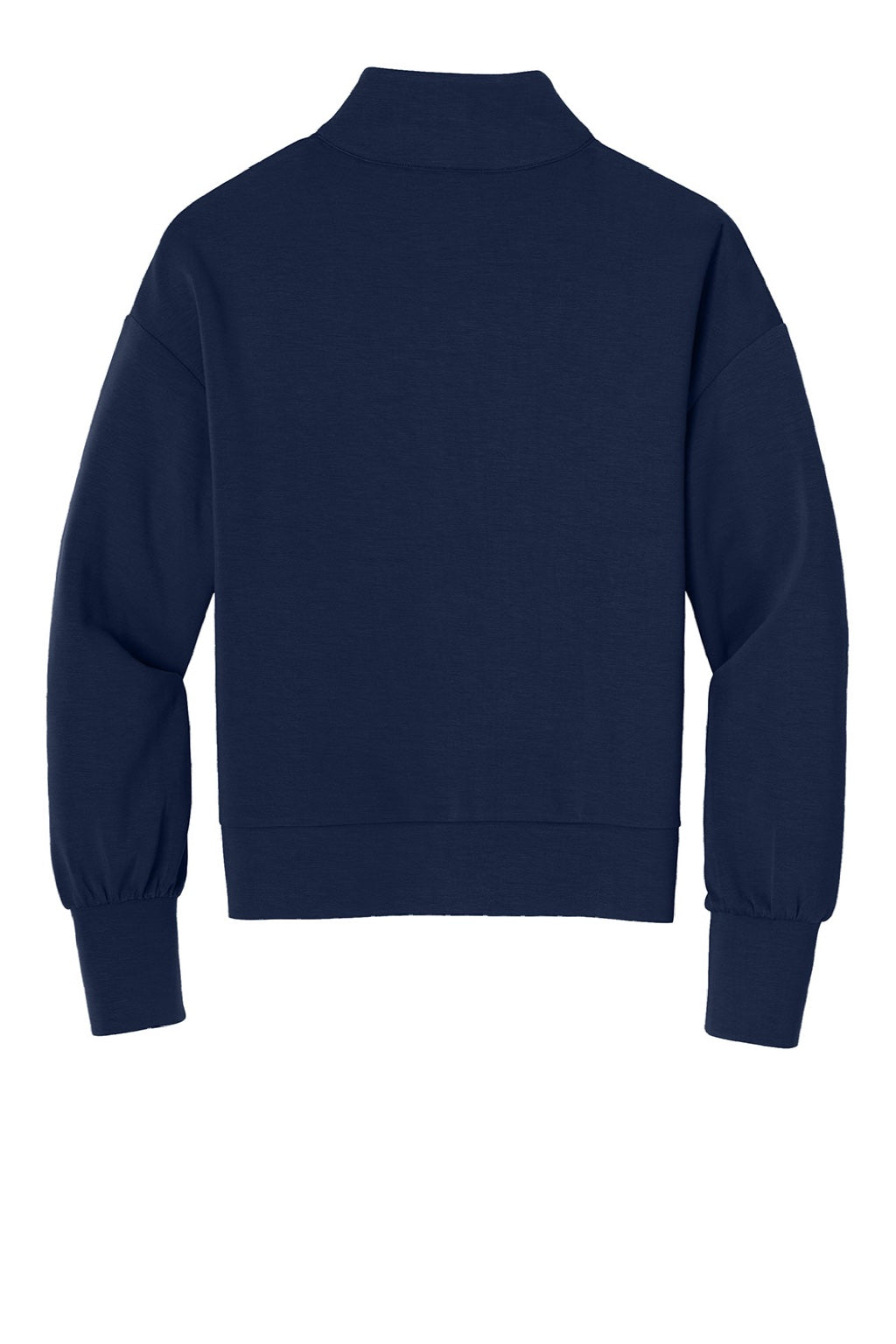 Ogio LOG861 Womens Transcend 1/4 Zip Sweatshirt River Navy Blue Flat Back