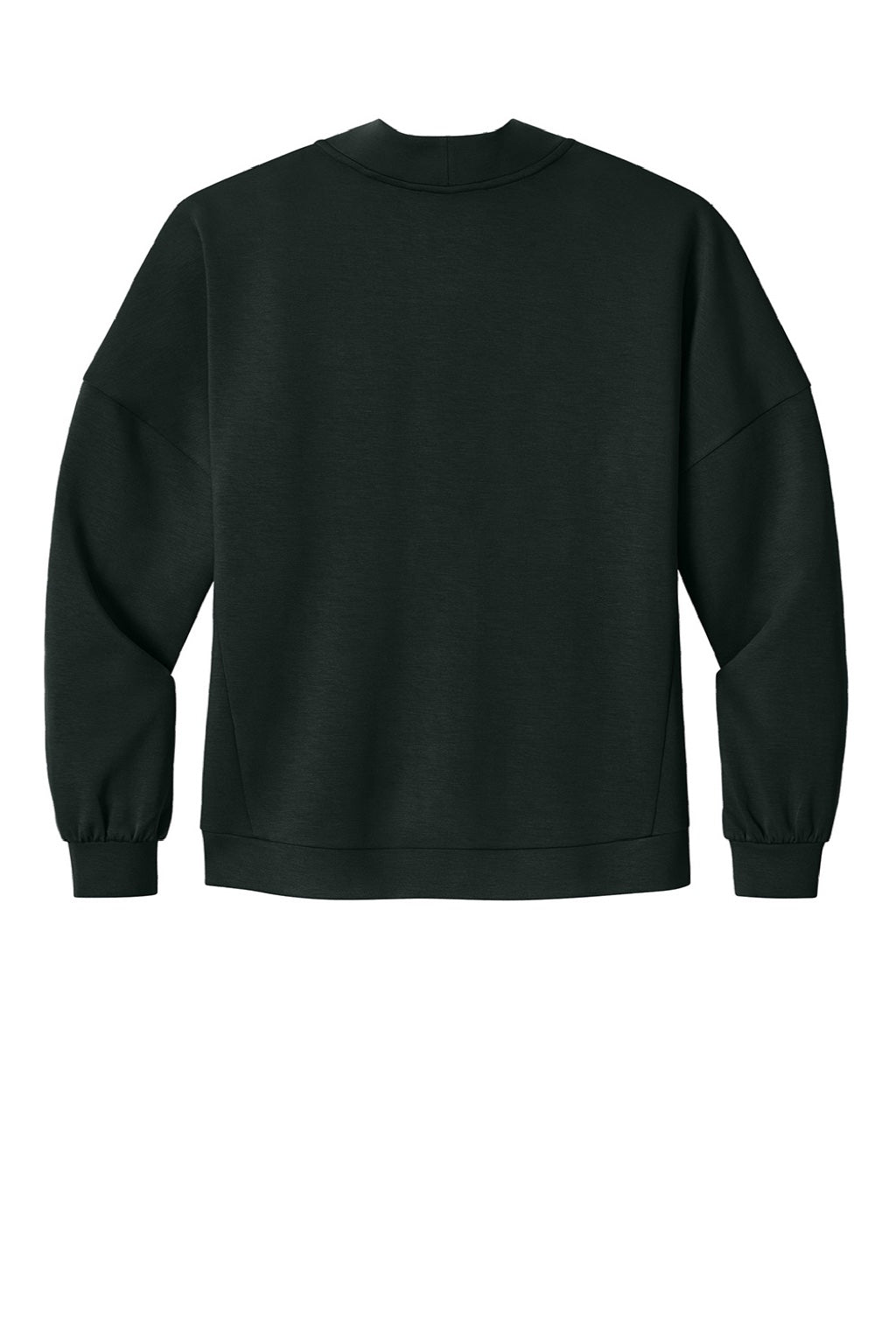 Ogio LOG862 Womens Transcend Fleece Cardigan Sweatshirt w/ Pockets Blacktop Flat Back