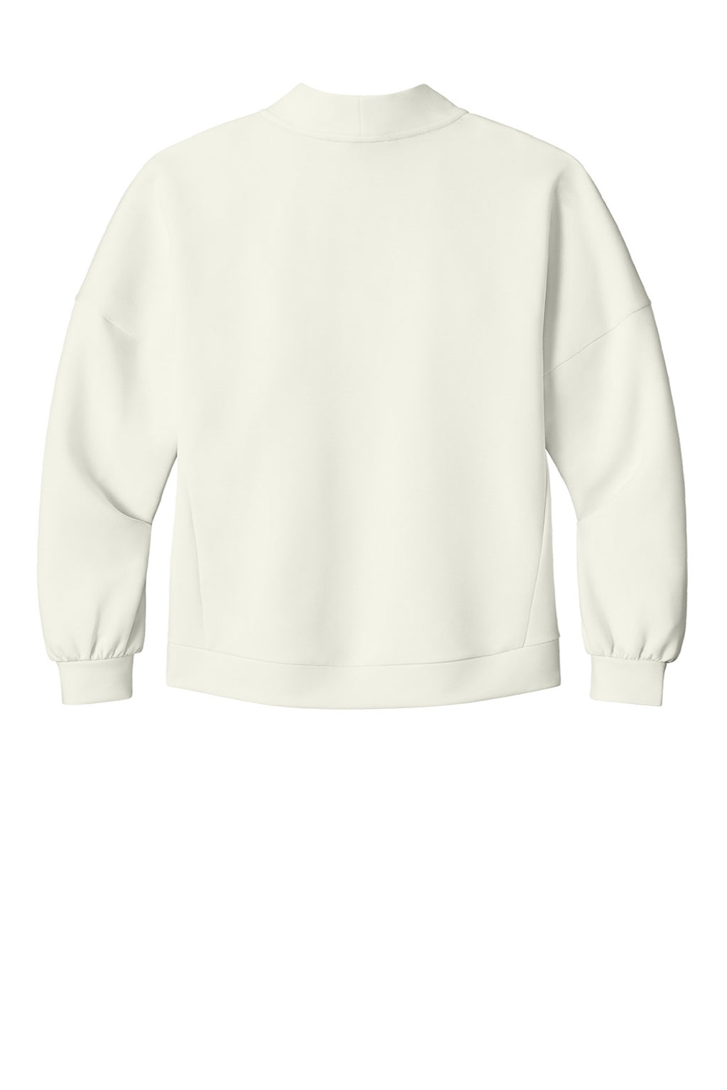 Ogio LOG862 Womens Transcend Fleece Cardigan Sweatshirt w/ Pockets Opal White Flat Back