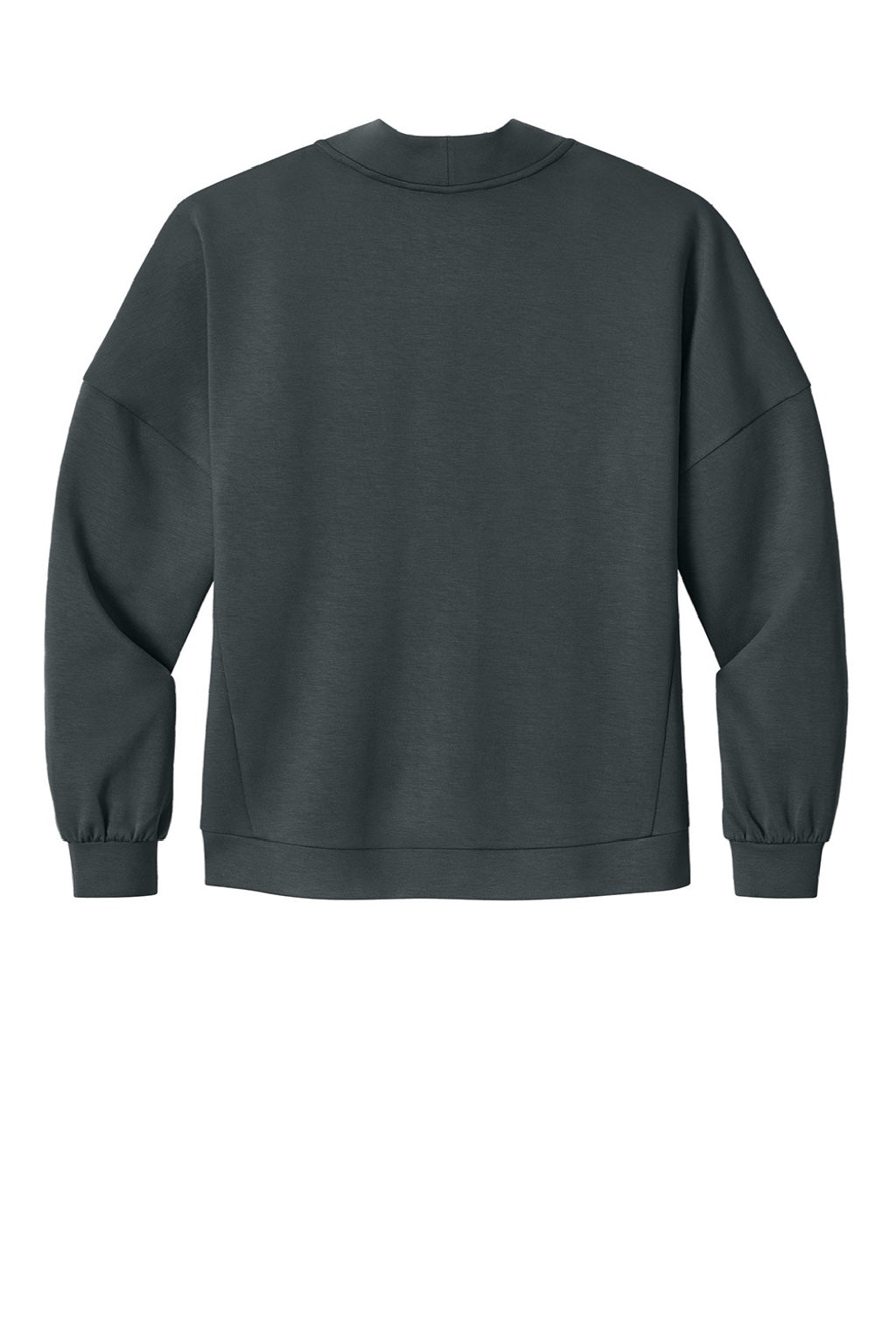 Ogio LOG862 Womens Transcend Fleece Cardigan Sweatshirt w/ Pockets Tarmac Grey Flat Back