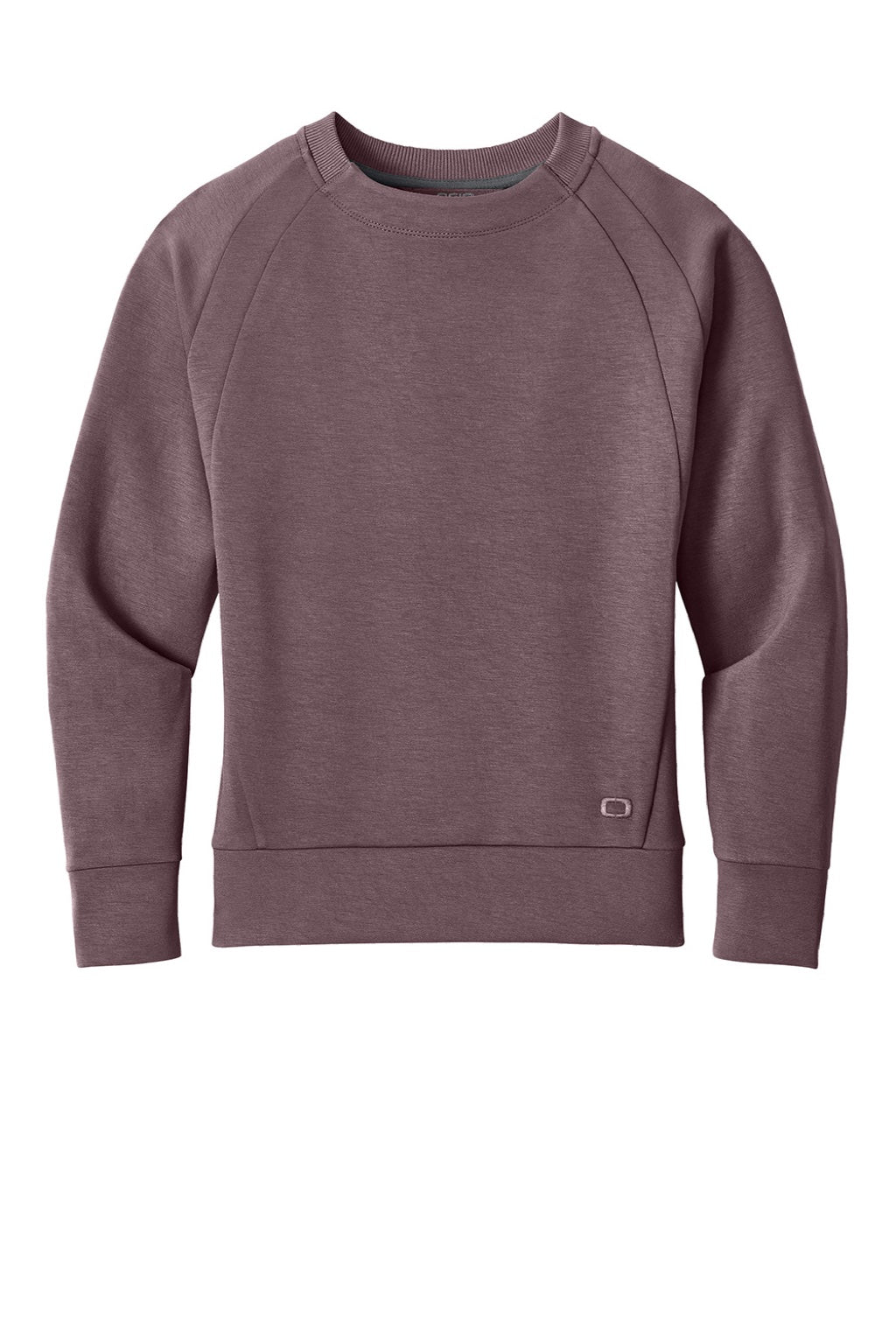 Ogio LOG863 Womens Transcend Fleece Crewneck Sweatshirt Ashen Plum Purple Flat Front