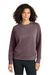 Ogio LOG863 Womens Transcend Fleece Crewneck Sweatshirt Ashen Plum Purple Model Front